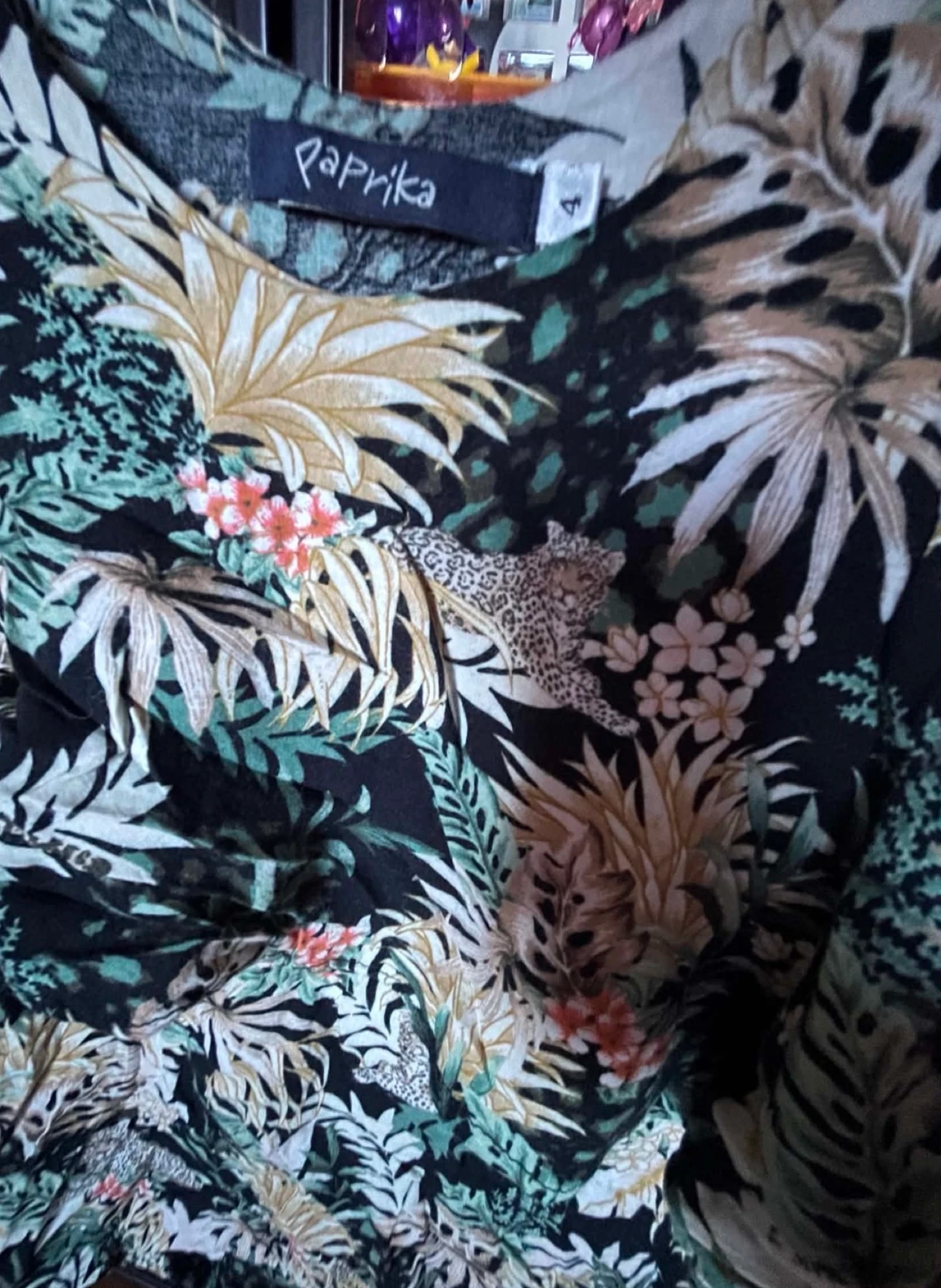 Paprika: tropische luipaardprint tanktop – photo 2